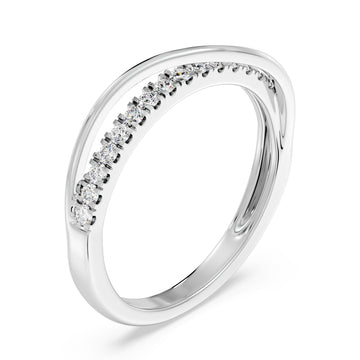 1/4 CWT Brilliant Bridge Diamond Ring