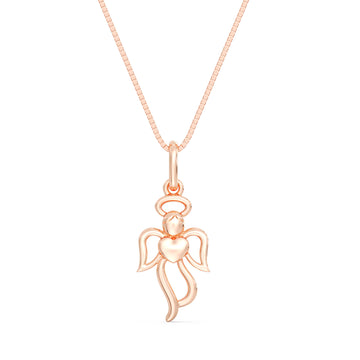 10kt gold angel pendant on a box chain is a wonderful choice for good luck! The angel symbolizes protection and guidance, and when combined with a box chain, it offers both a modern look and durability