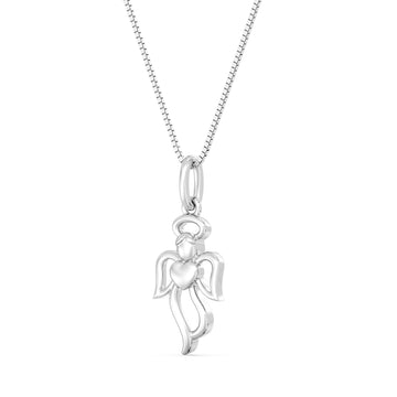 10kt gold angel pendant on a box chain is a wonderful choice for good luck! The angel symbolizes protection and guidance, and when combined with a box chain, it offers both a modern look and durability