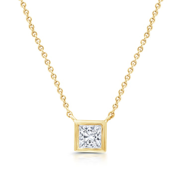1.00 CTW Lab-Grown Round Diamond Solitaire Pendant"
