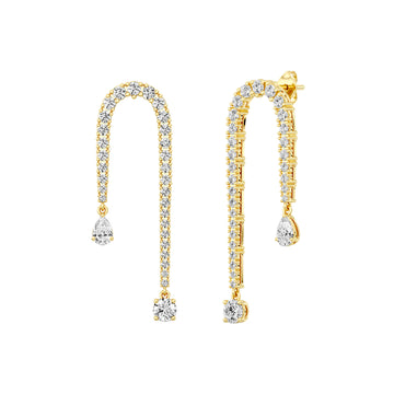 2.00 CTW VS Diamond Dangle Earrings