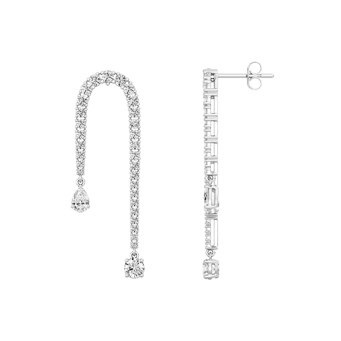 2.00 CTW VS Diamond Dangle Earrings