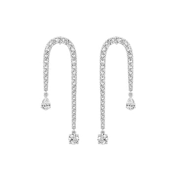 2.00 CTW VS Diamond Dangle Earrings