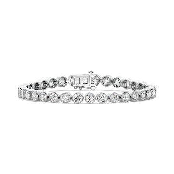 13.00 CTTW ROUND Shape Diamond Bracelet in Gold  Elegant Statement