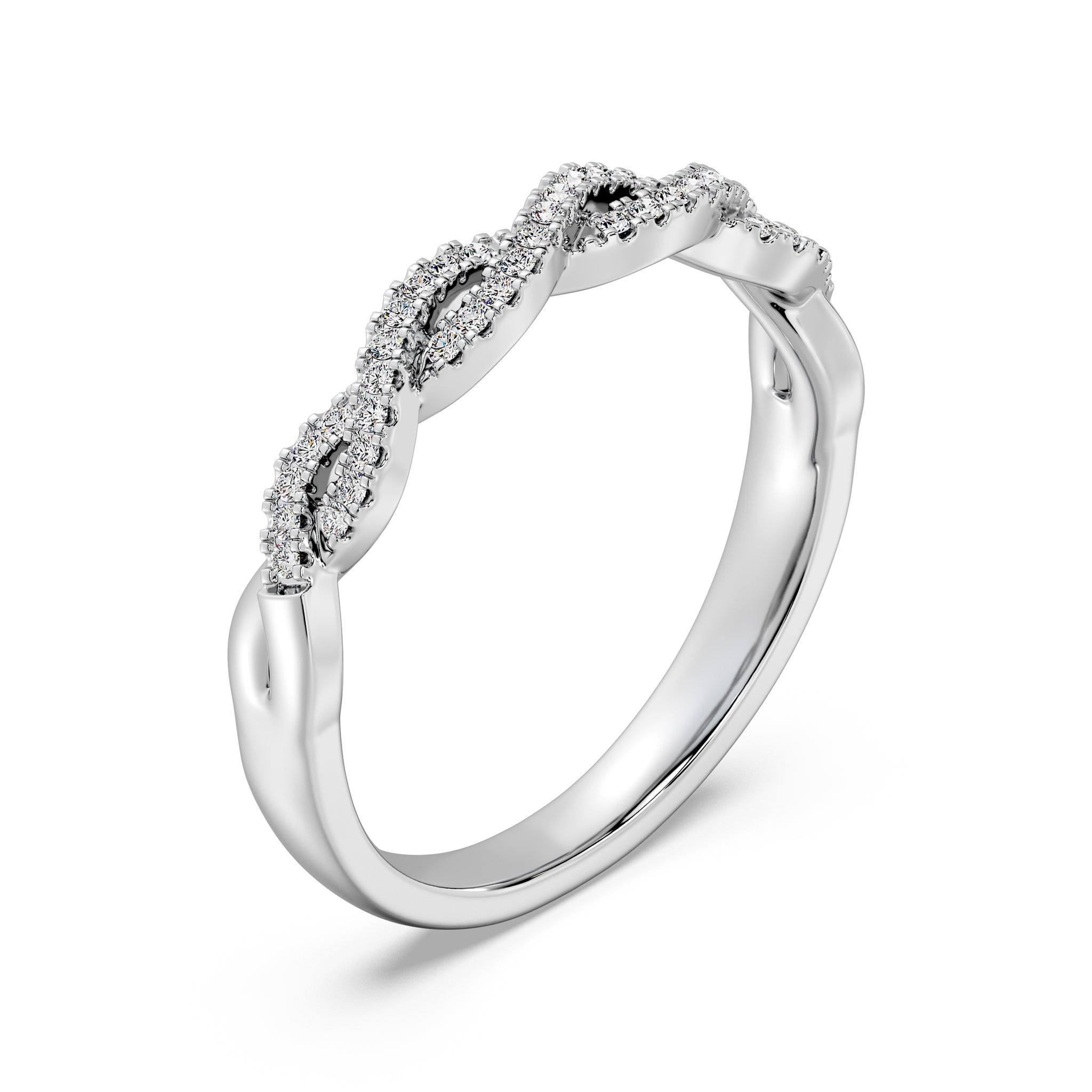 1/8 CTW. Modern Twist Diamond Ring