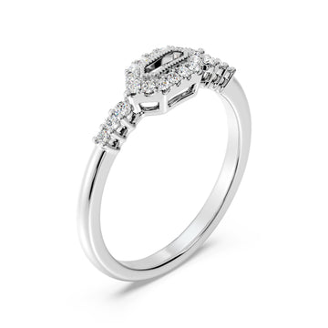 1/6 CTW Art Deco Geometric Diamond Band