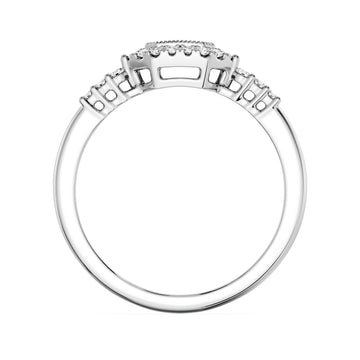 1/6 CTW Art Deco Geometric Diamond Band