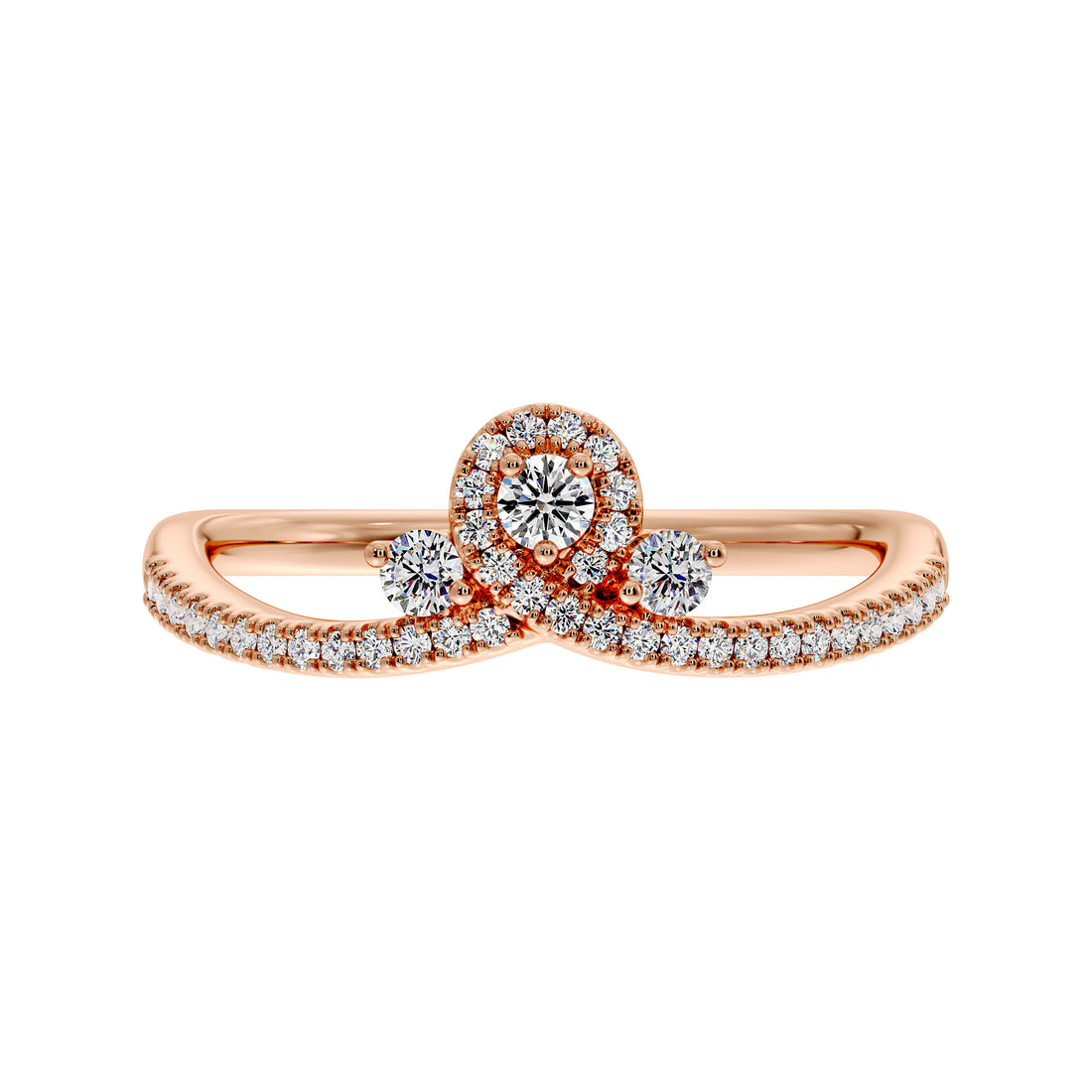 1/4 CTW Diamond Infinity Crown Ring