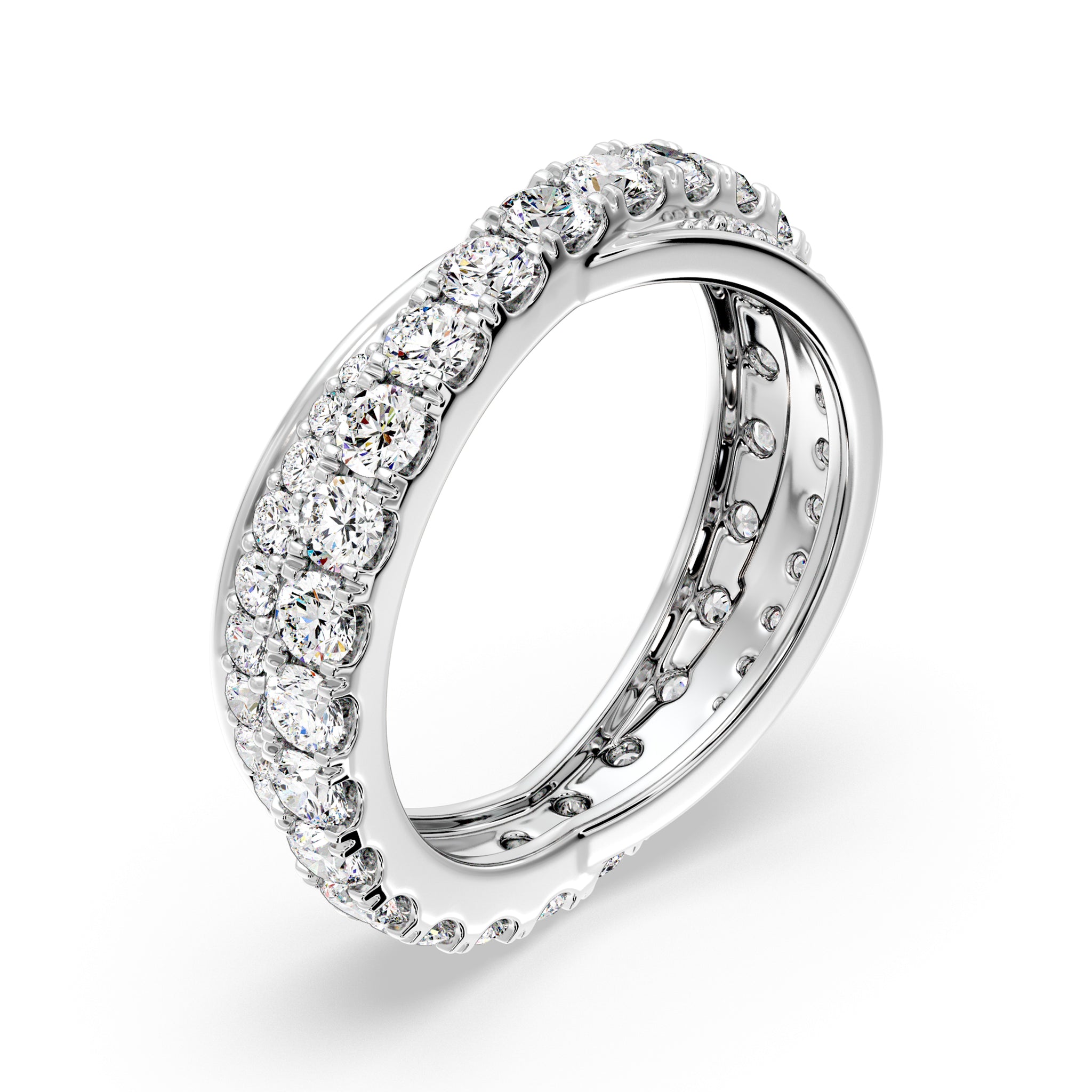 Elegant Twist Eternity Ring