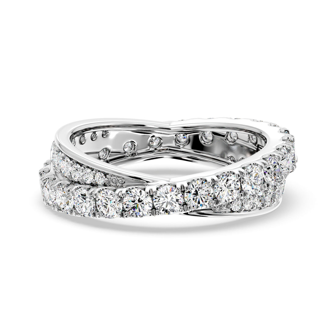 Elegant Twist Eternity Ring