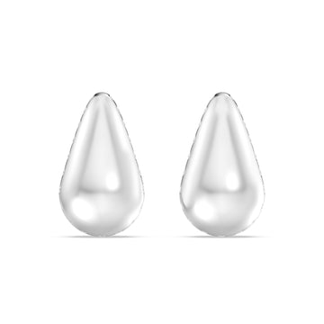 LAB GROWN BOLD LEAF EARRING WITH DIAMOND DOTTED  LINE  IN 10KT( 0.25 CTW )