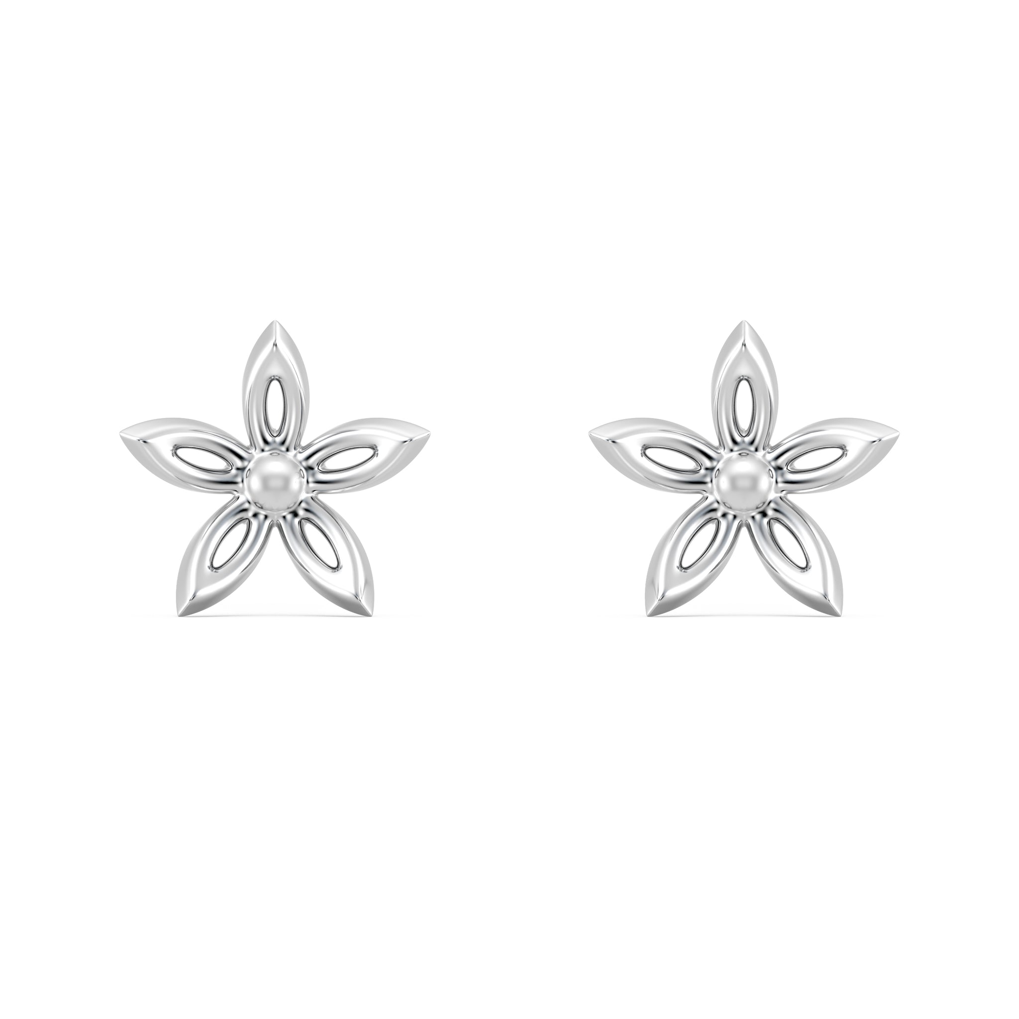 Timeless 5-Petal Flower Earrings"