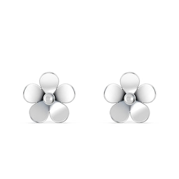 5-Flower Clover Earrings in Precious Metal