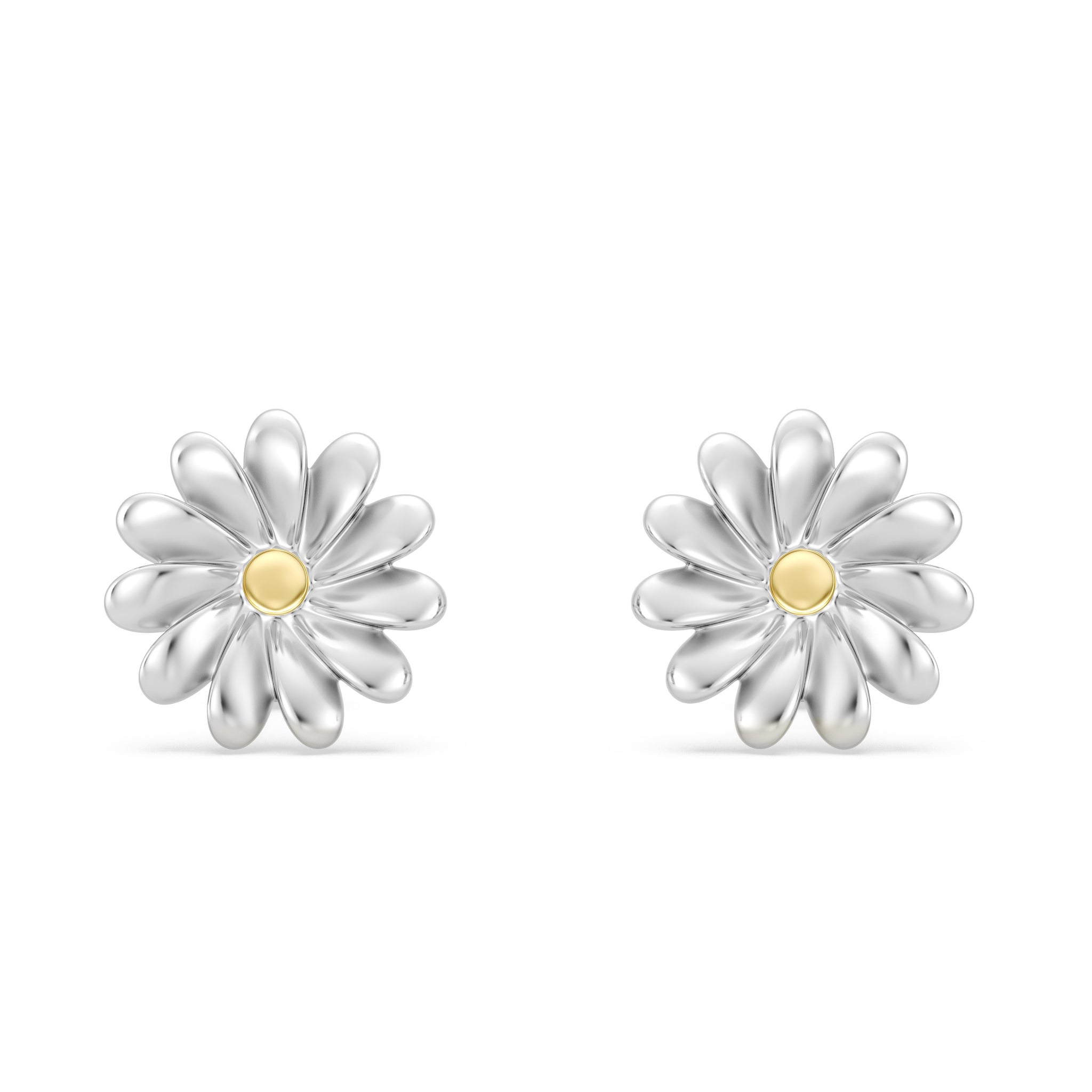 Transvaal Daisy Earrings in Precious Metal