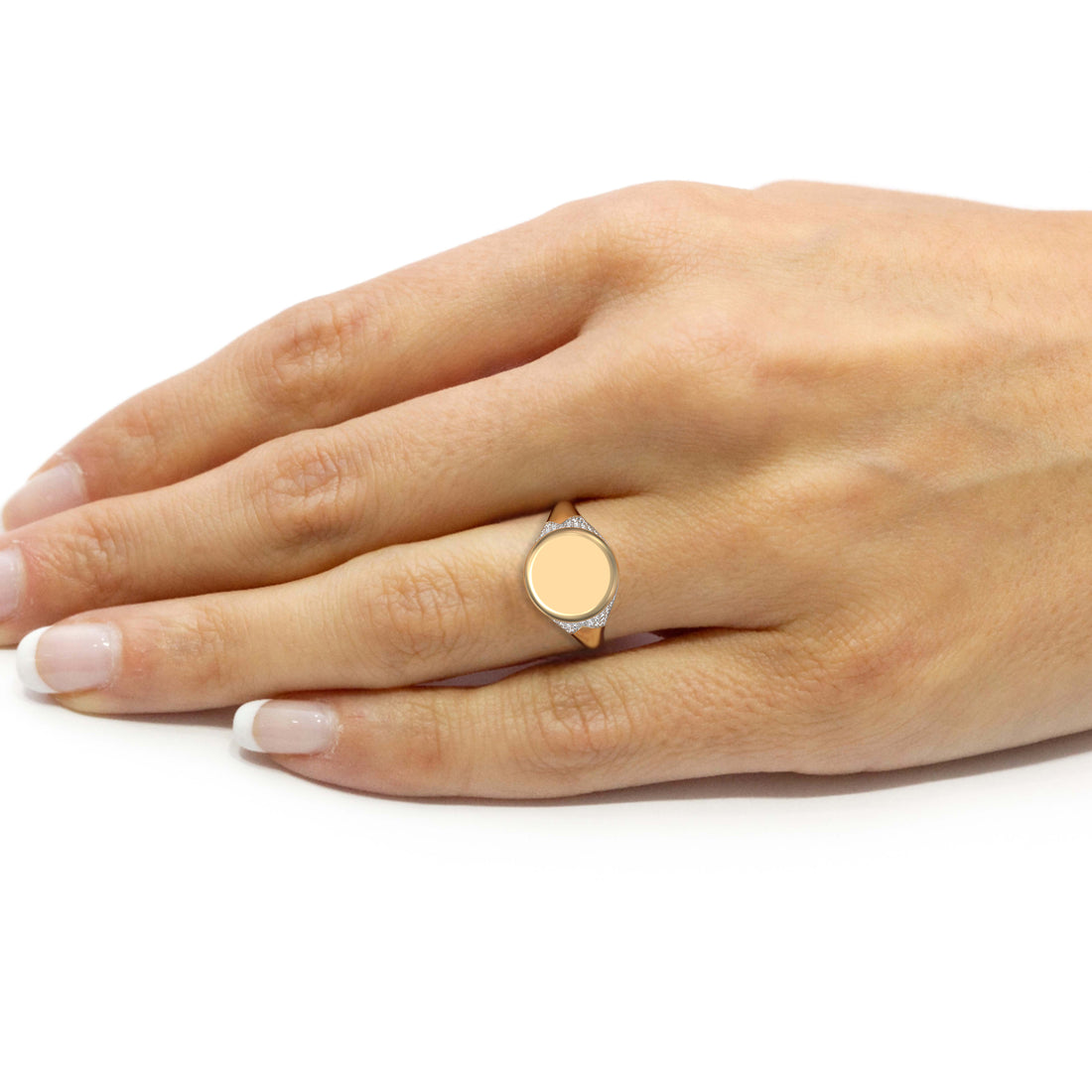 1/3 CARAT LAB GROWN DIAMOND FASHION ORBIT RING set in gold