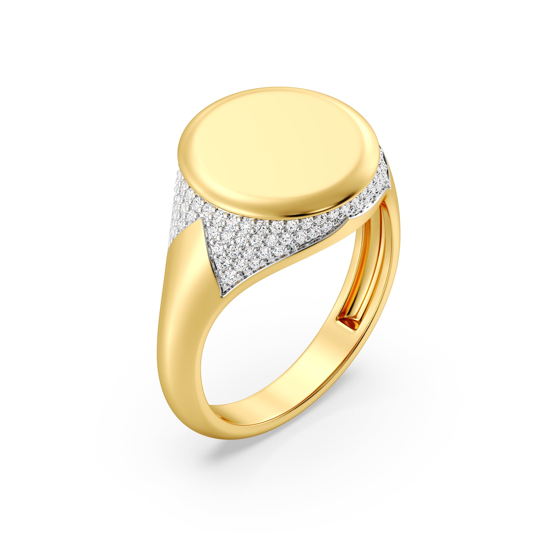 1/3 CARAT LAB GROWN DIAMOND FASHION ORBIT RING set in gold