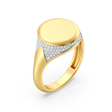 1/3 CARAT LAB GROWN DIAMOND FASHION ORBIT RING set in gold