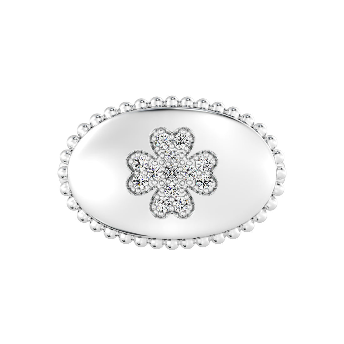 1/6 CARAT LAB GROWN DIAMOND FASHION CLOVER RING set in gold
