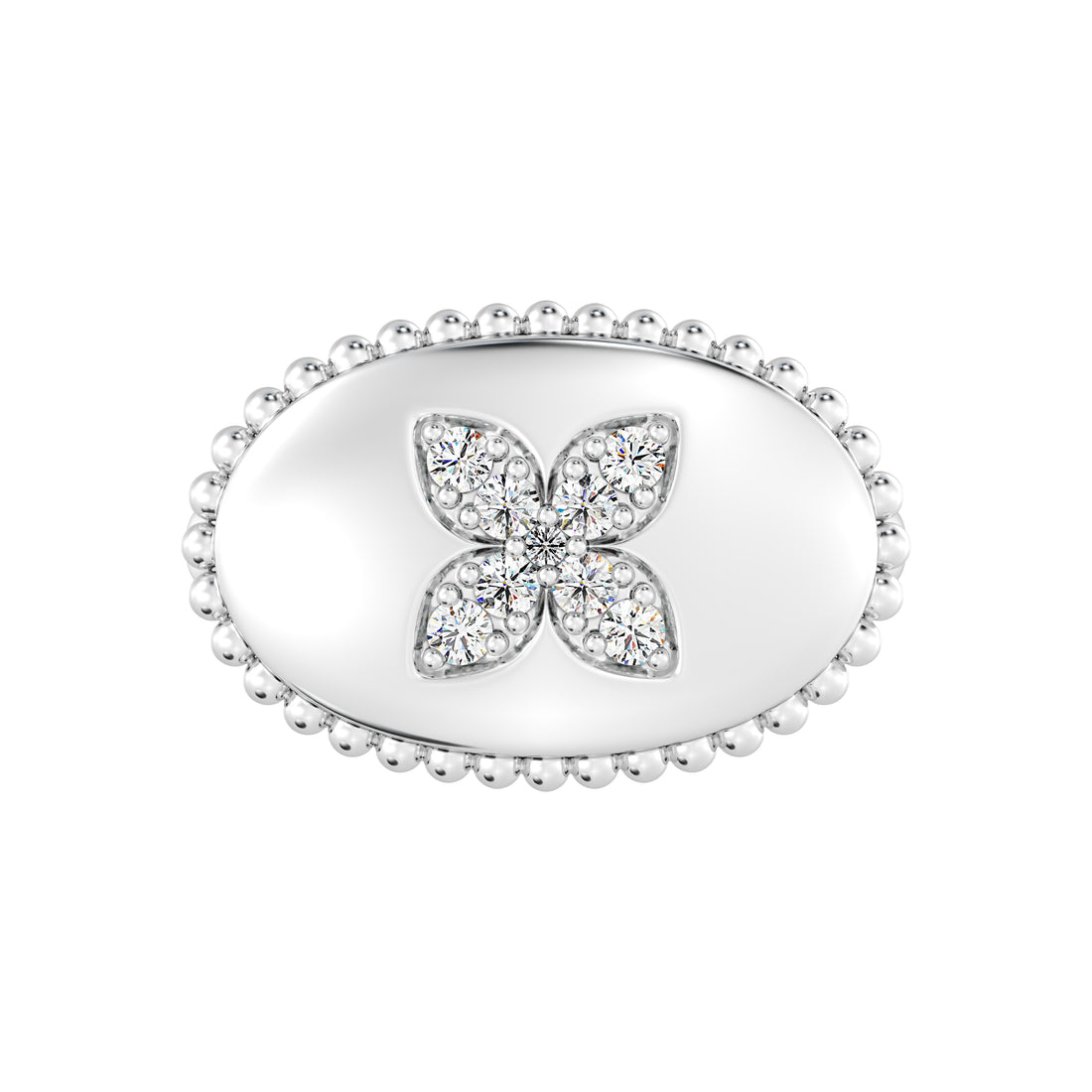 1/5 CARAT LAB GROWN DIAMOND FASHION PETALS RING set in gold