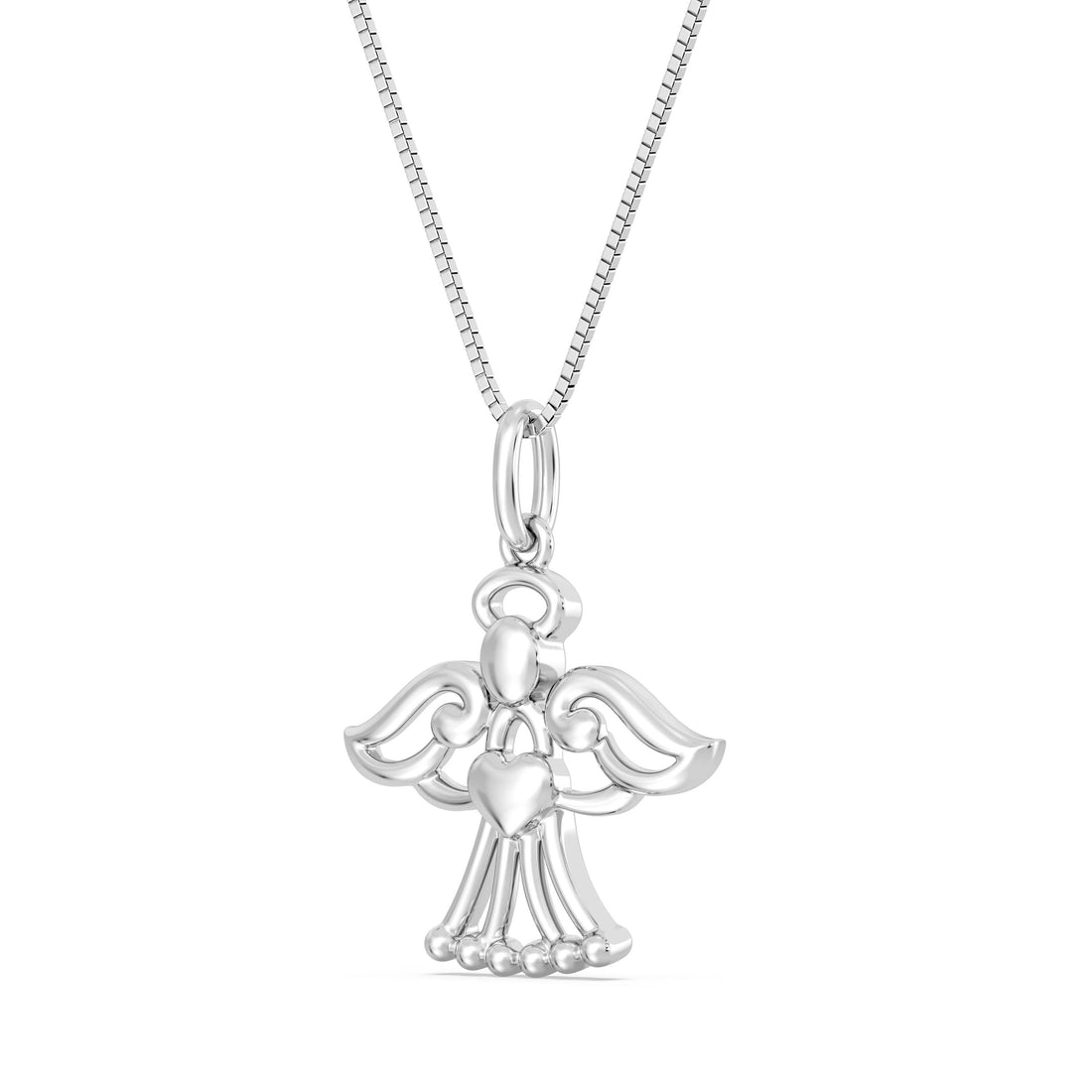 10kt gold angel pendant on a box chain is a wonderful choice for good luck! The angel symbolizes protection and guidance, and when combined with a box chain, it offers both a modern look and durability