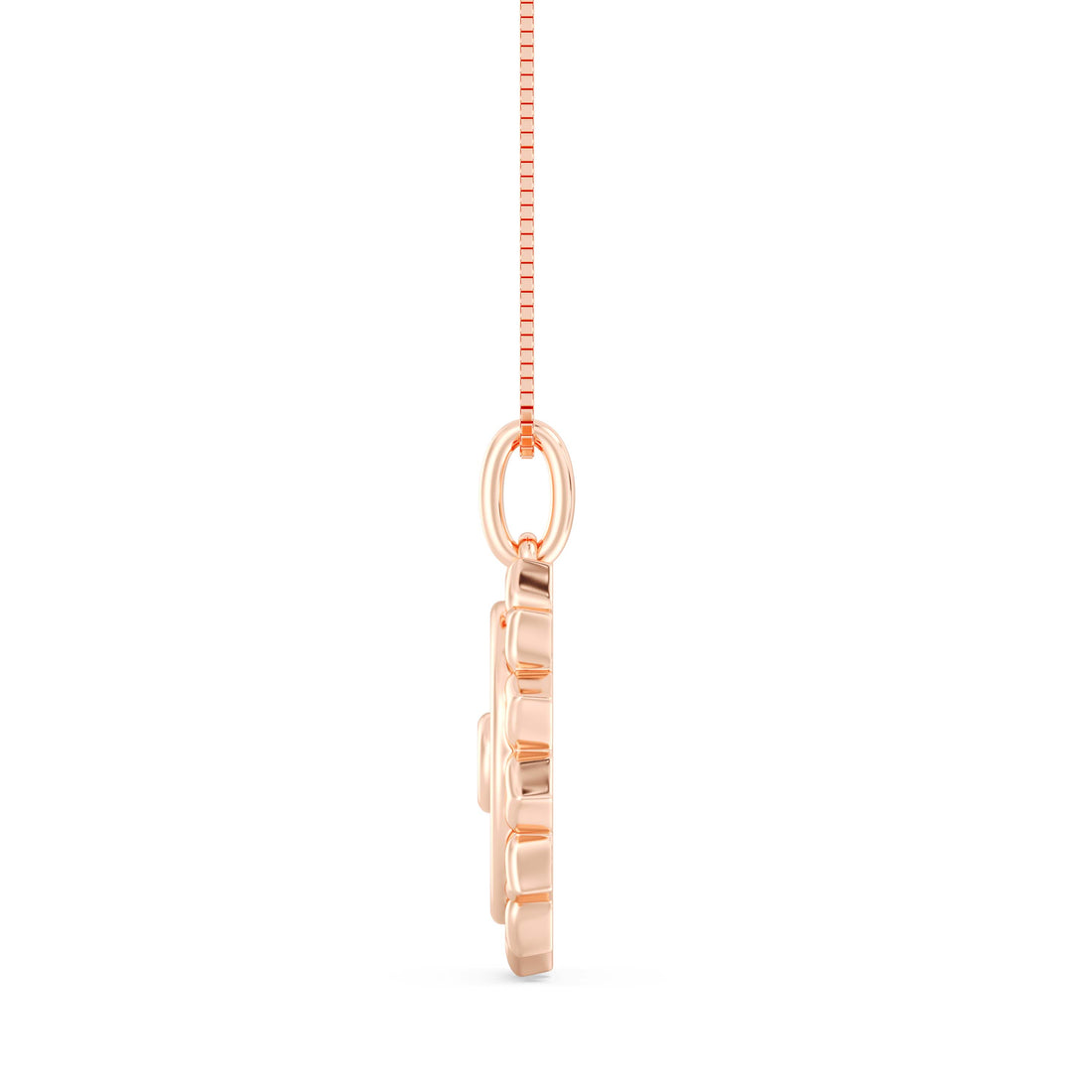 10kt Gold Solar Chakra Pendant with Box Chain