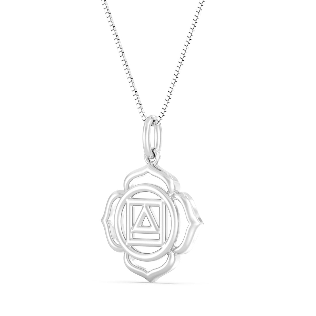 10kt Gold Muladhara (Root) Chakra Pendant with Box Chain