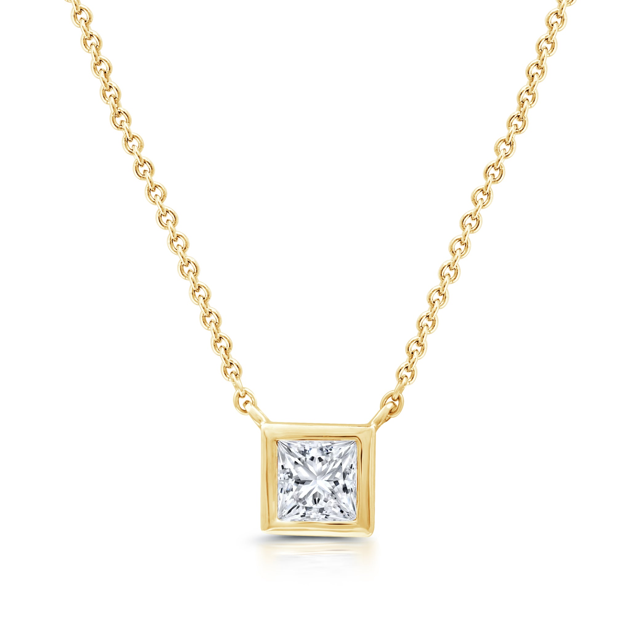 1.00 CTW Lab-Grown Round Diamond Solitaire Pendant"