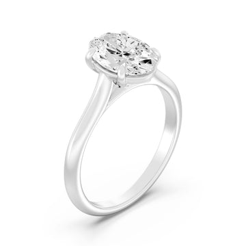 2.00Carat ROUND SHAPE Lab -Diamond PRONG Set Solitaire ring in Gold