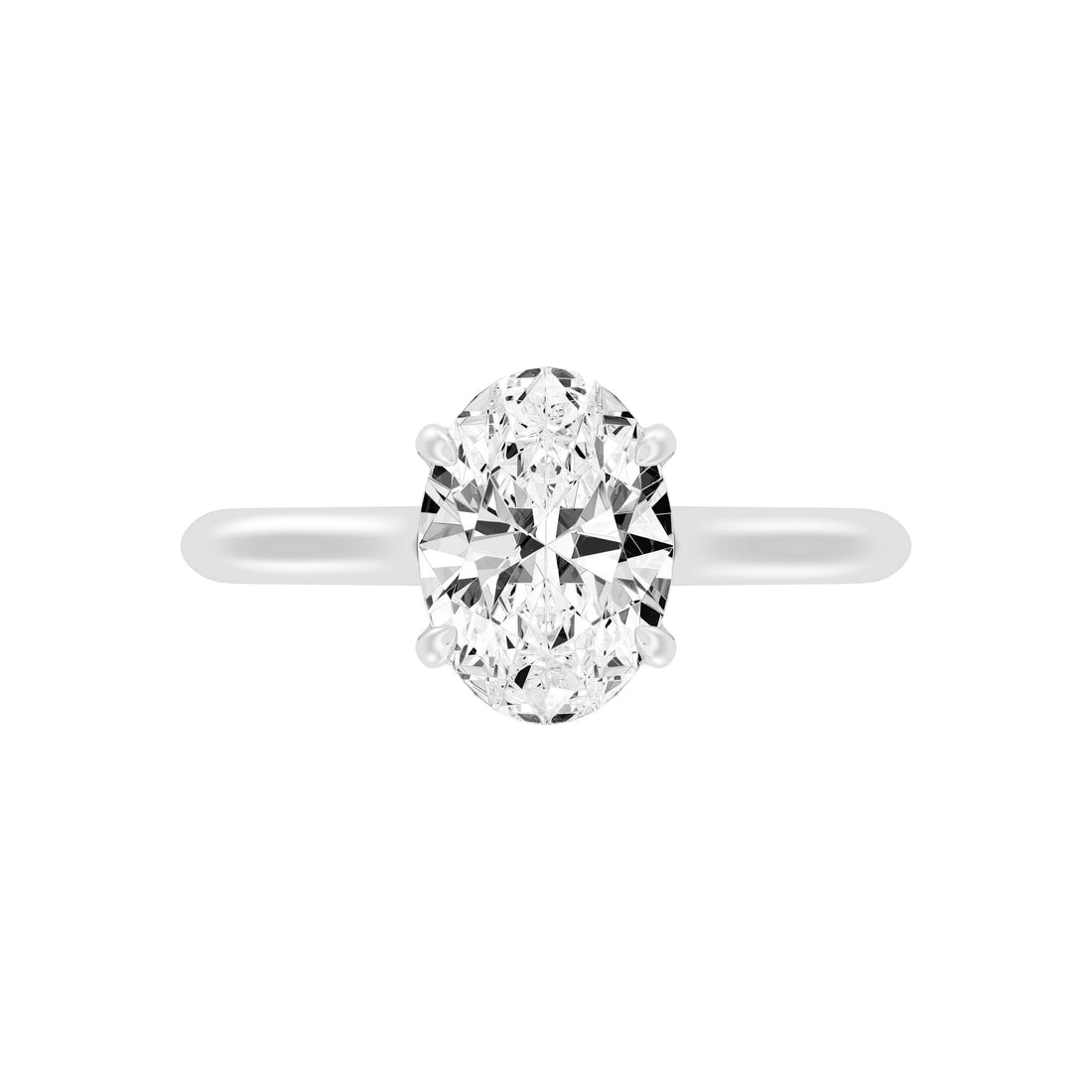 2.00Carat ROUND SHAPE Lab -Diamond PRONG Set Solitaire ring in Gold